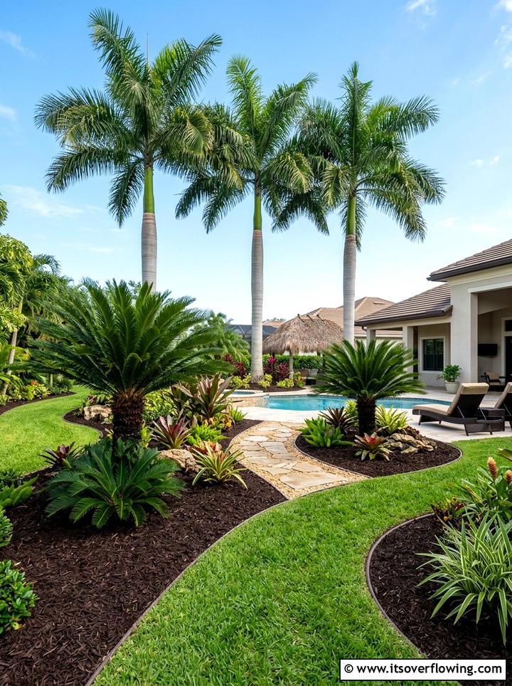Backyard Palm Tree Landscape - 25 garden ideas for tropical style
