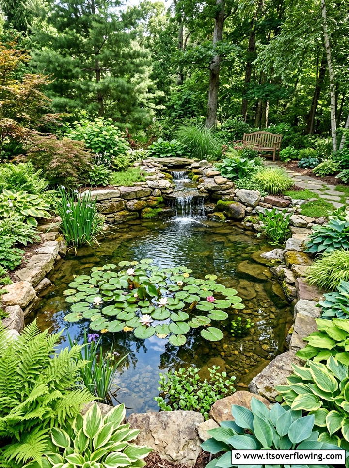 Backyard Pond - 25 garden ideas