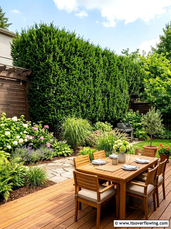 Backyard Privacy Fence Plants - 25 garden ideas with evergreens