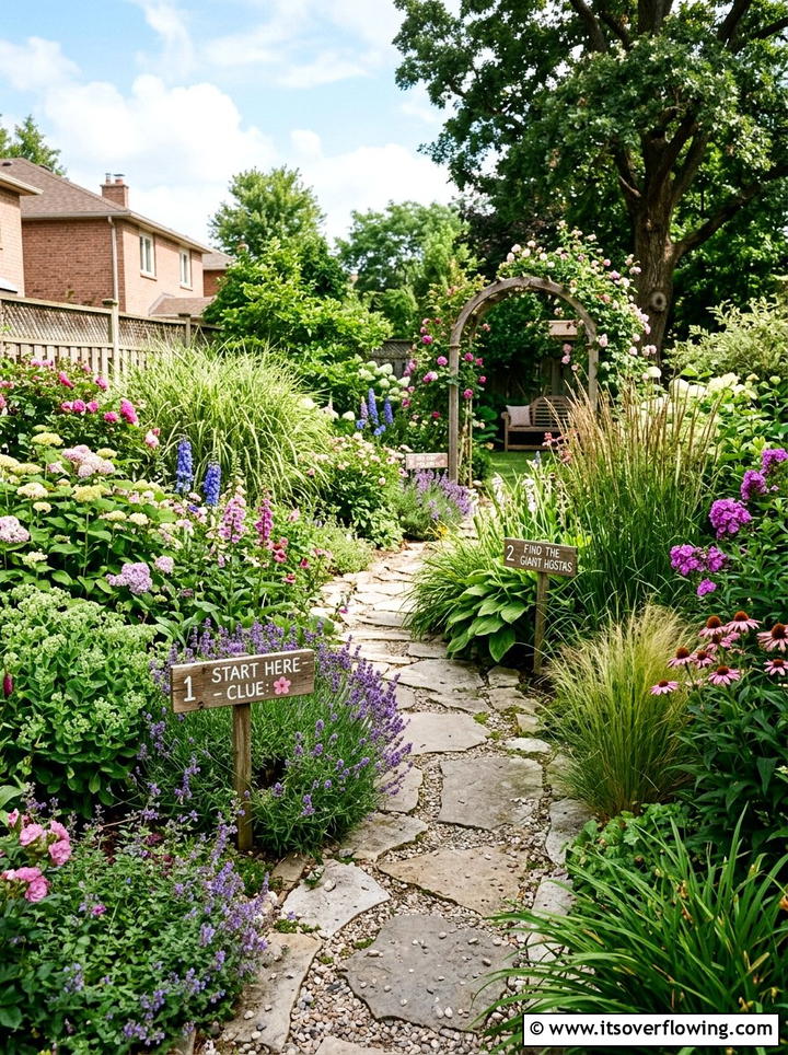 Backyard Scavenger Hunt Trail - 25 garden design ideas for play areas
