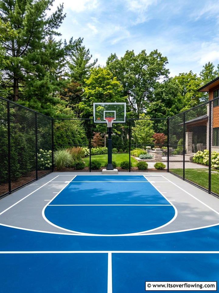 Backyard Sports Court - 25 backyard ideas for large yards