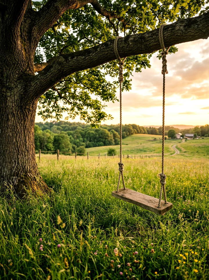 Backyard Tree Swing - 25 backyard decorating ideas diy