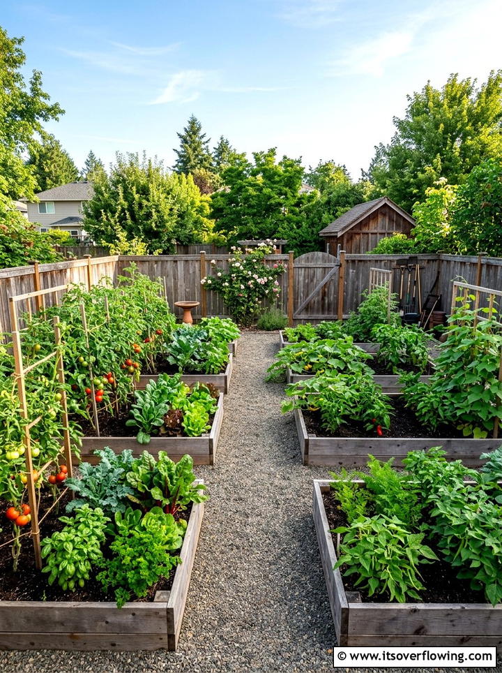 Backyard Vegetable Garden - 25 garden ideas for suburban homes