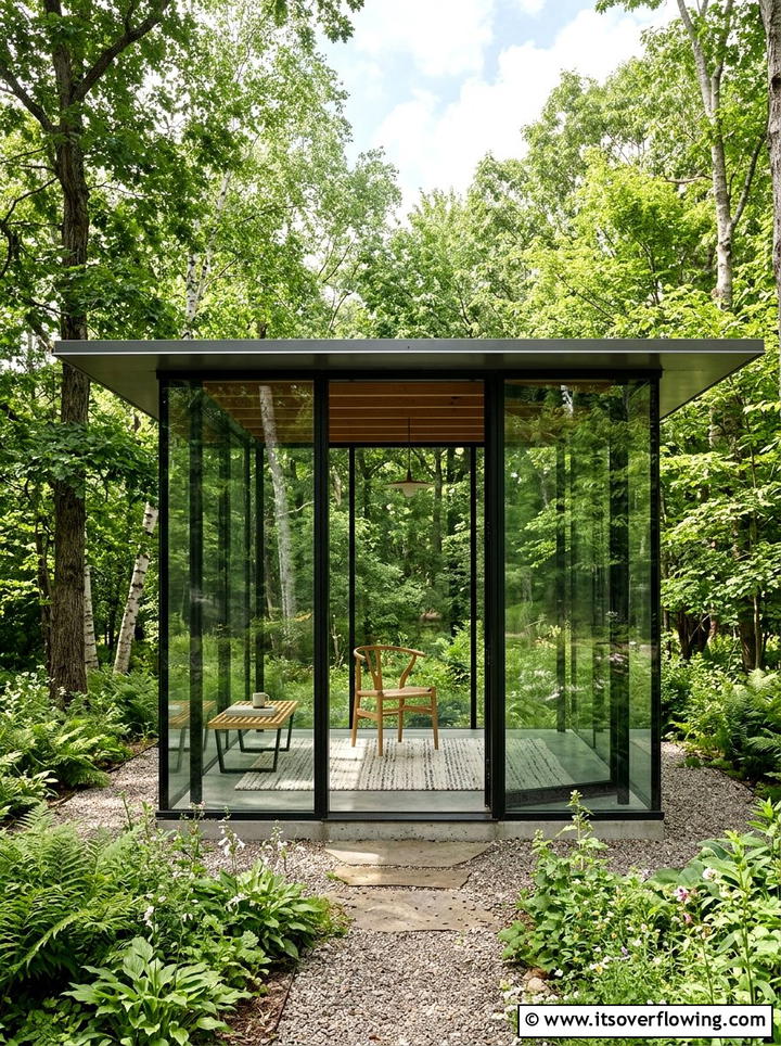 Backyard Water Feature - 25 creative garden ideas with meditation corners