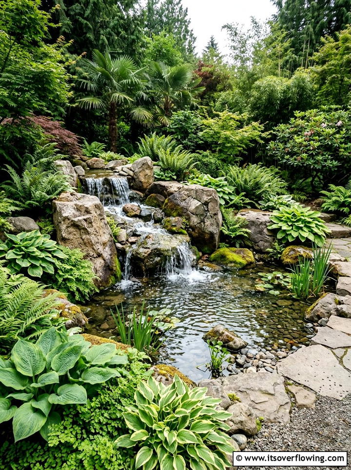 Backyard Waterfall - 25 backyard ideas with boulder accents