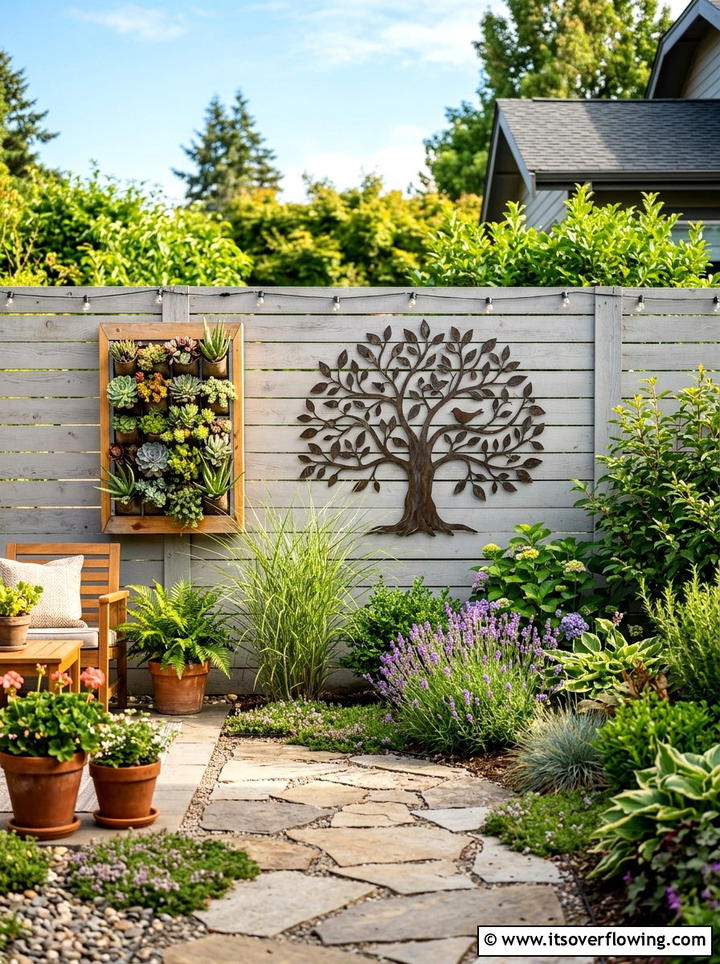 Backyard fence decor - 25 creative garden ideas for summer entertaining
