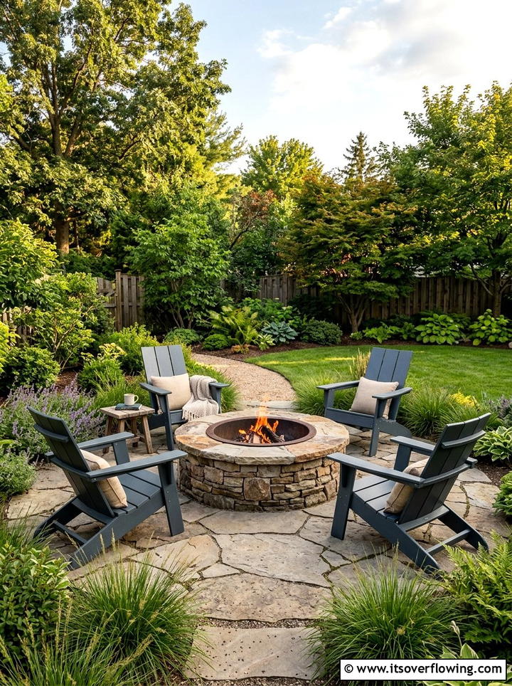 Backyard fire pit - 25 backyard ideas for fall gatherings