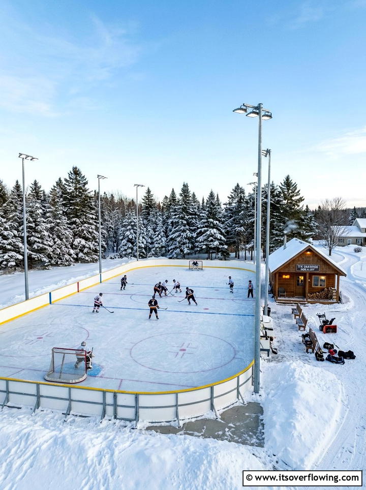 Backyard hockey rink - 25 backyard ideas with sports court