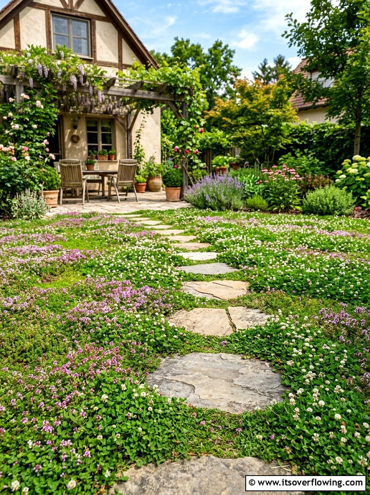 Backyard lawn alternative - 25 garden ideas for backyards