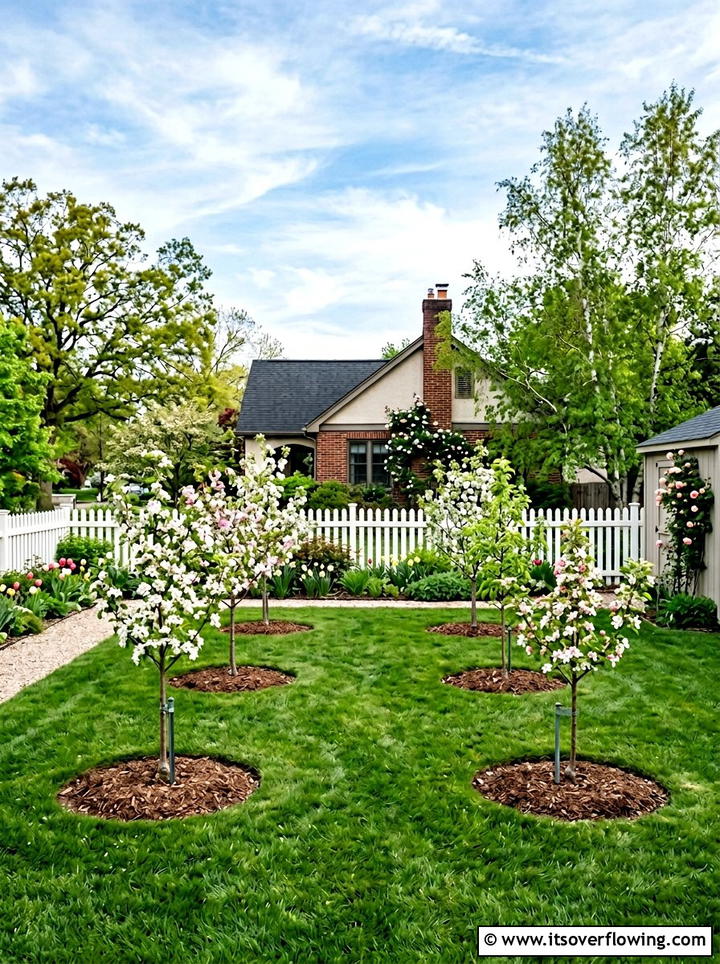 Backyard mini orchard layout - 25 garden ideas with fruit trees