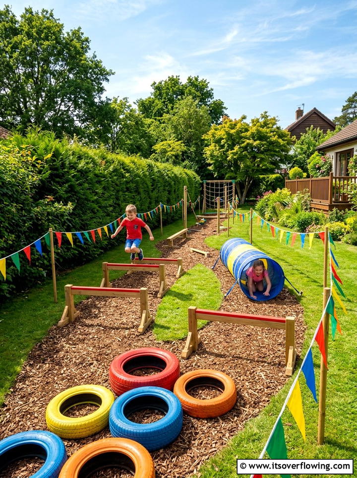 Backyard obstacle course - 25 backyard ideas for kids