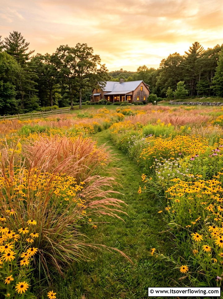 Backyard prairie meadow - 25 creative garden ideas with native wildflowers