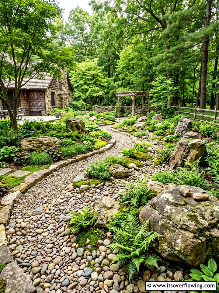 Backyard stone garden - 25 creative garden ideas with minimal planting palette