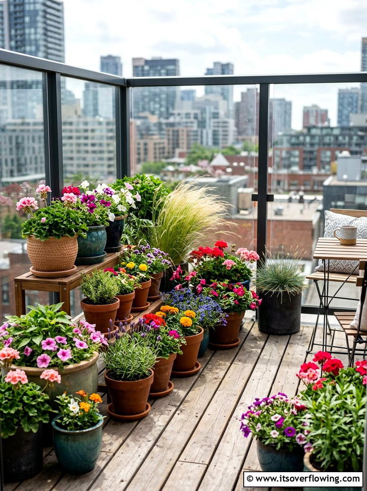 Balcony Container Planting - 25 small garden ideas for urban homes