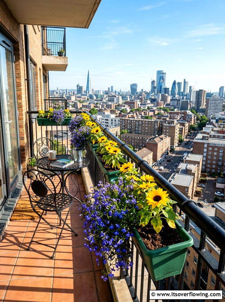 Balcony Railing Garden - 25 upcycled garden ideas with rain gutters