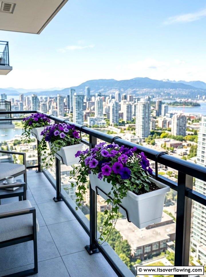 Balcony Railing Planter - 25 small garden ideas for renters