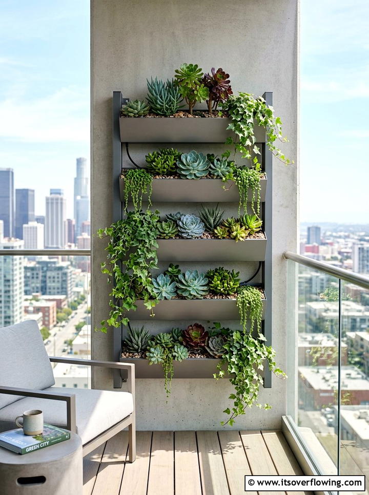 Balcony Vertical Planter - 25 garden ideas with vertical gardens