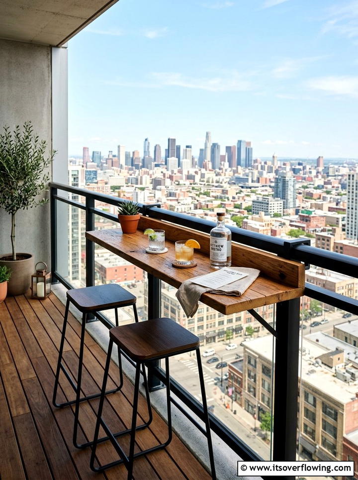 Balcony bar - 25 backyard ideas with bar area