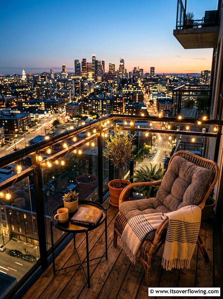 Balcony string lights - 25 garden decor ideas with string bulb lights
