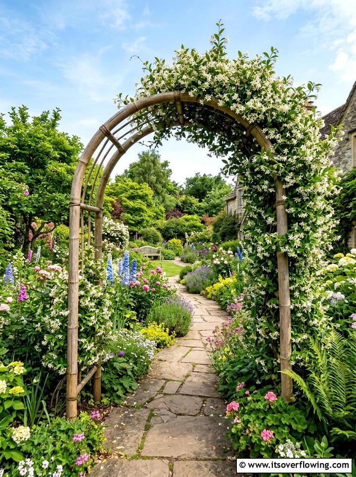 Bamboo Archway - 25 garden ideas with bamboo projects