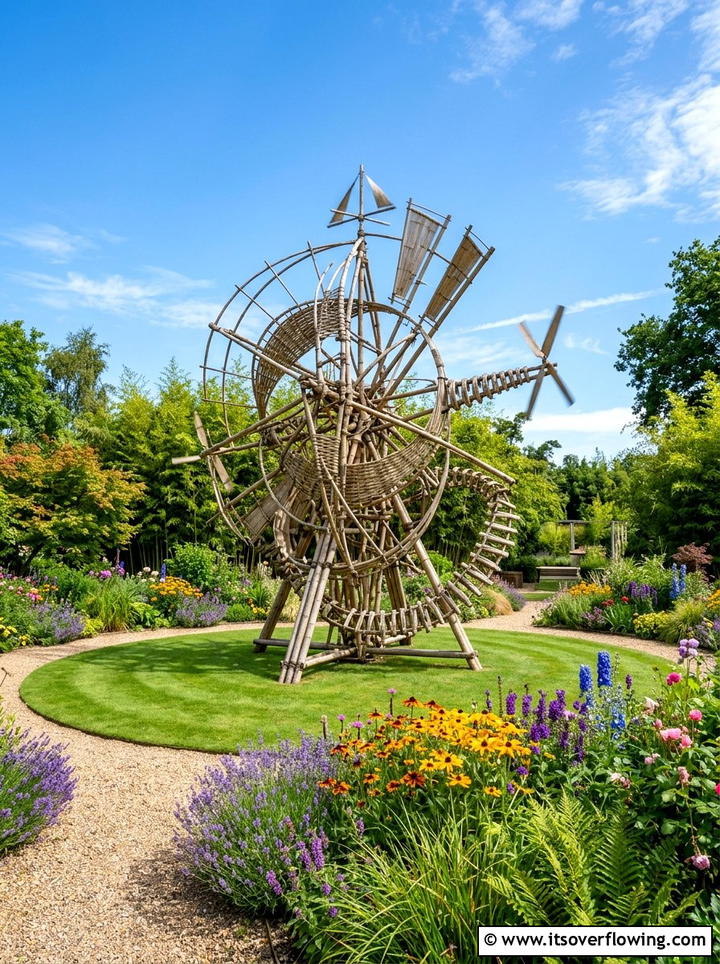 Bamboo Garden Art - 25 garden decor ideas with bamboo accents