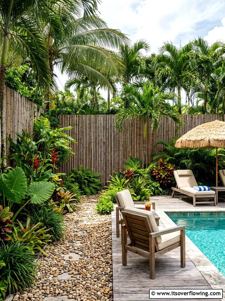 Bamboo Garden Fence - 25 backyard ideas for privacy