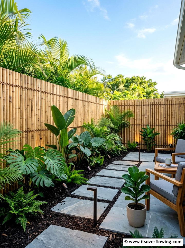 Bamboo Privacy Fence - 25 garden ideas with bamboo projects