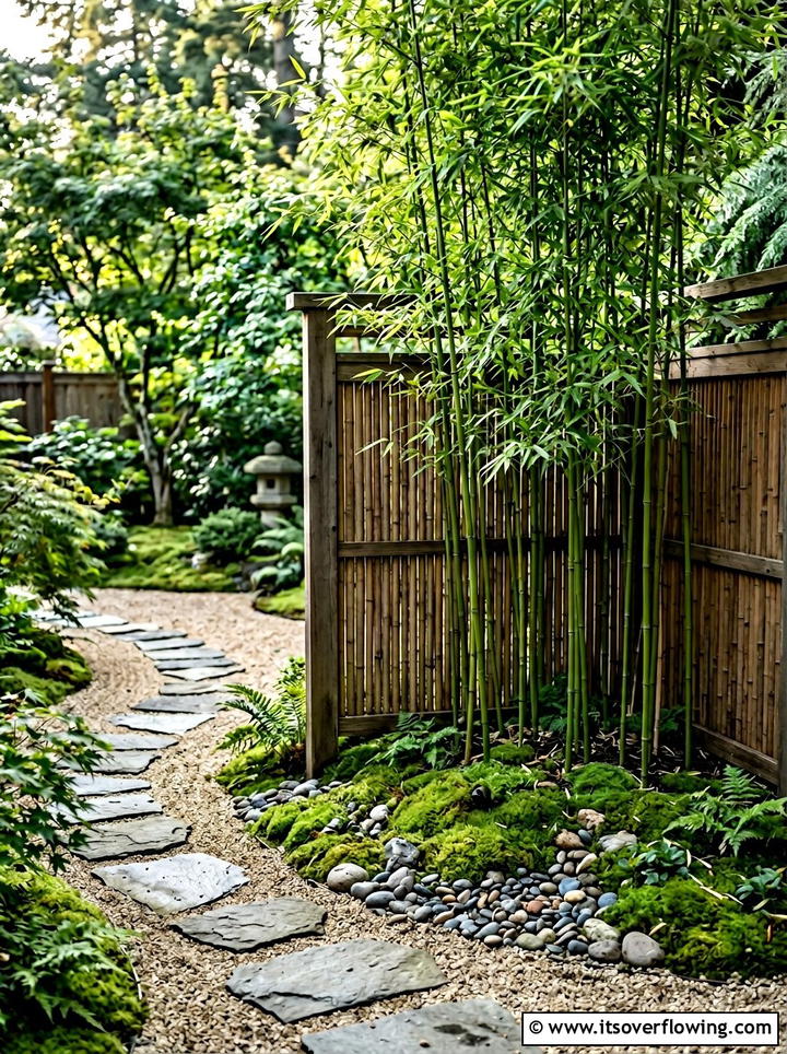 Bamboo Privacy Planter - 25 small garden ideas with vertical planters