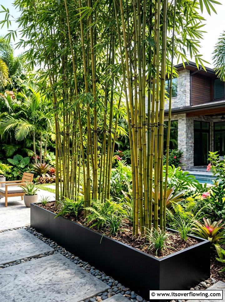 Bamboo Privacy Screen - 25 small garden ideas for townhouses