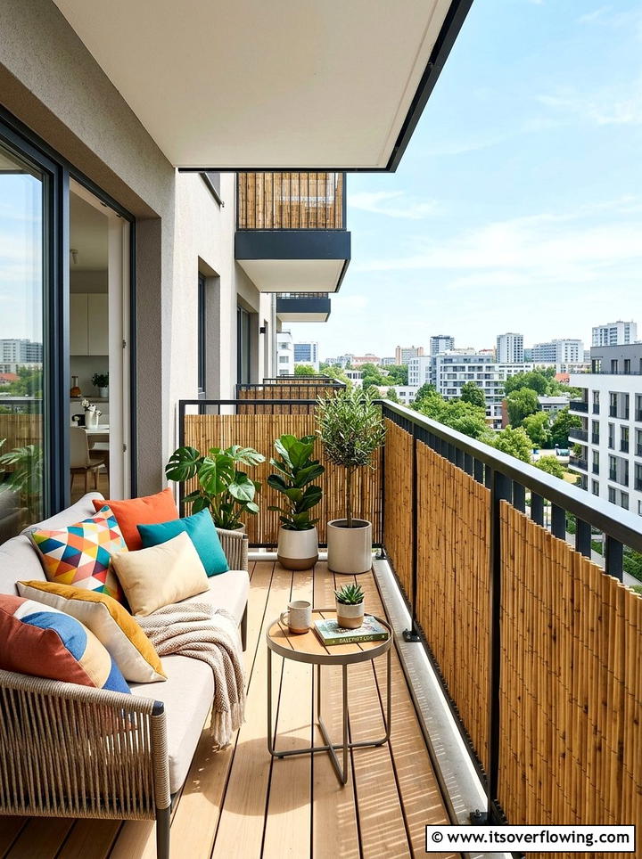 Bamboo Privacy Screening - 25 garden decor ideas with bamboo accents