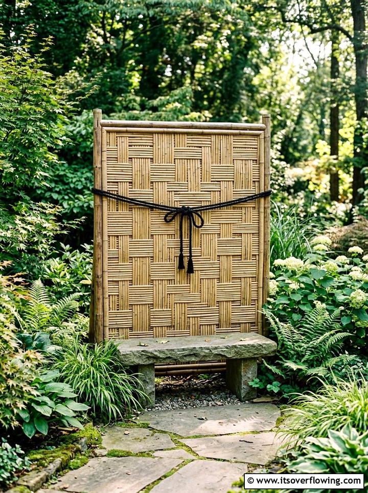 Bamboo Screen - 25 garden ideas for japanese style