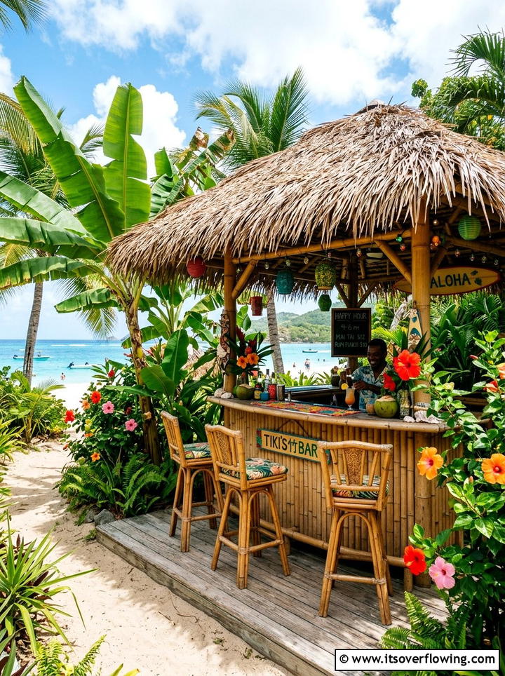 Bamboo Shade - 25 backyard ideas with shade structures