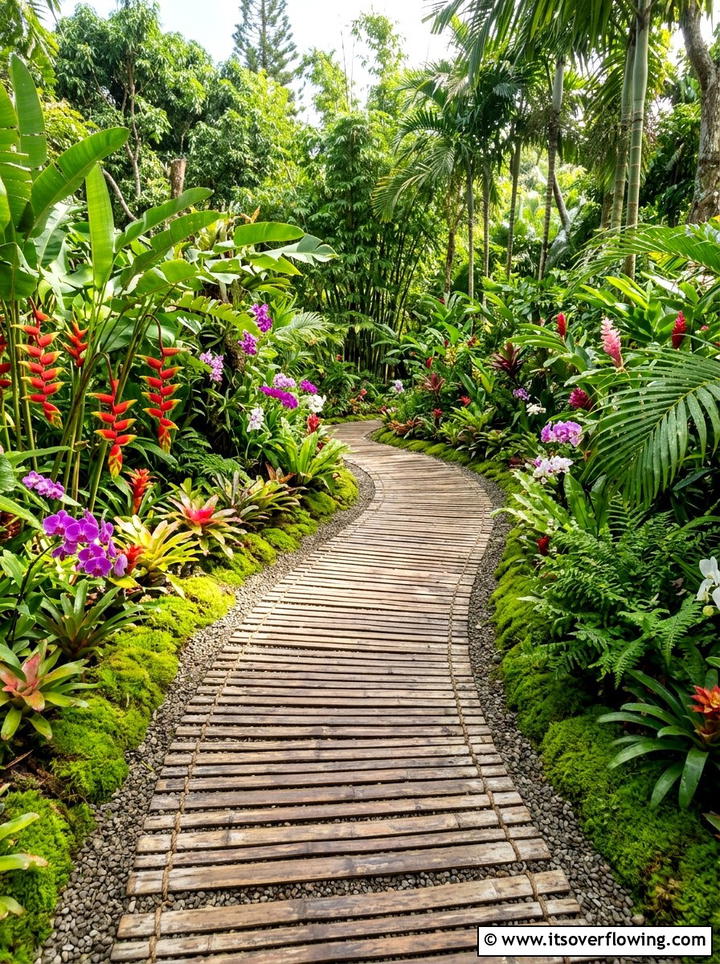 Bamboo Walkway - 25 garden ideas with bamboo projects
