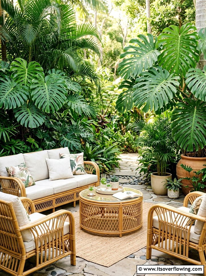 Bamboo and rattan furniture - 25 front porch ideas with rattan furniture