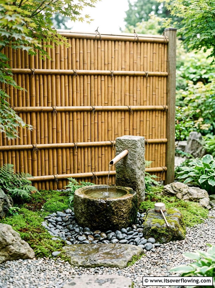 Bamboo wall panel - 25 garden decor ideas with wall art