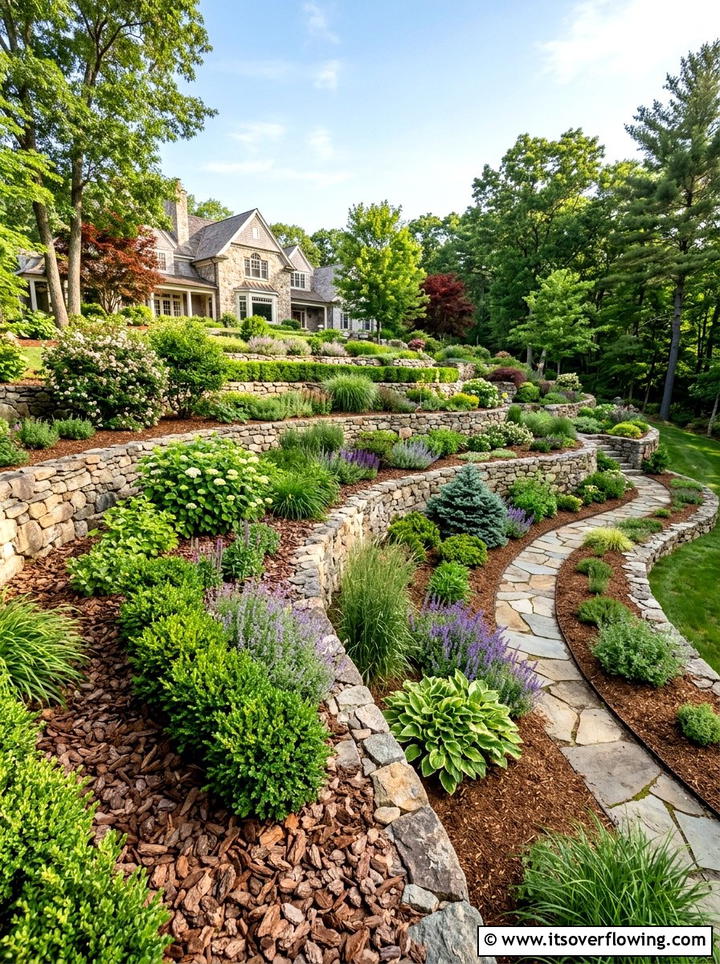 Bark Mulch Landscape - 25 garden ideas with mulch