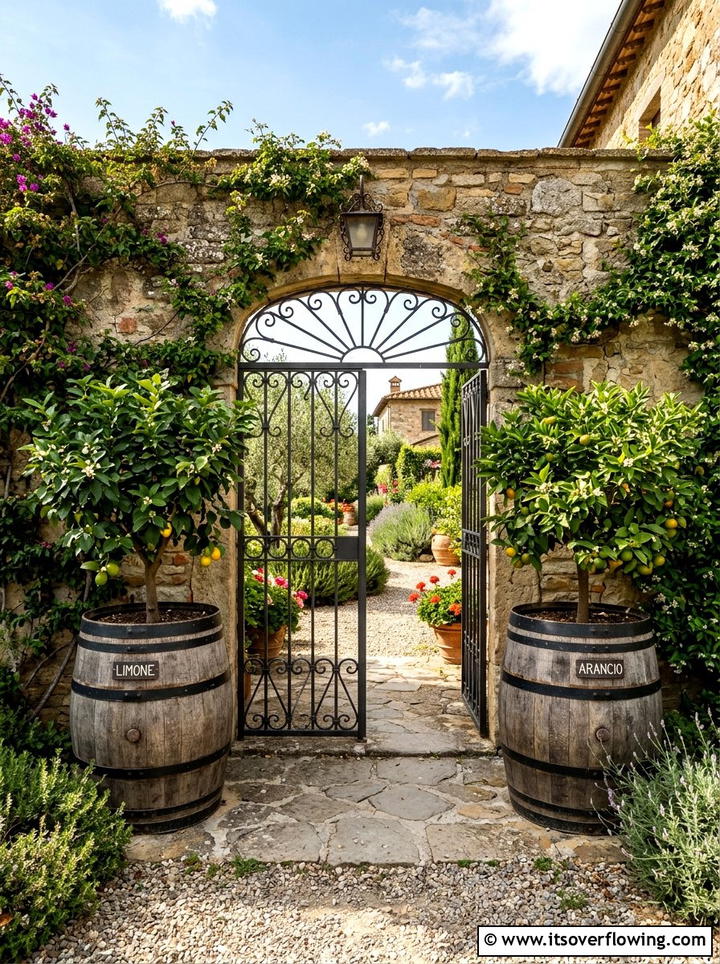Barrel Planter - 25 reusing old things ideas for container garden