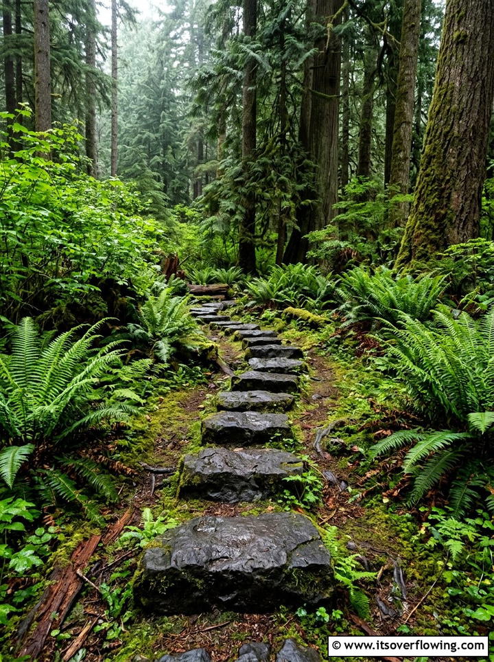 Basalt Stepping Stones - 25 garden ideas with stepping stones