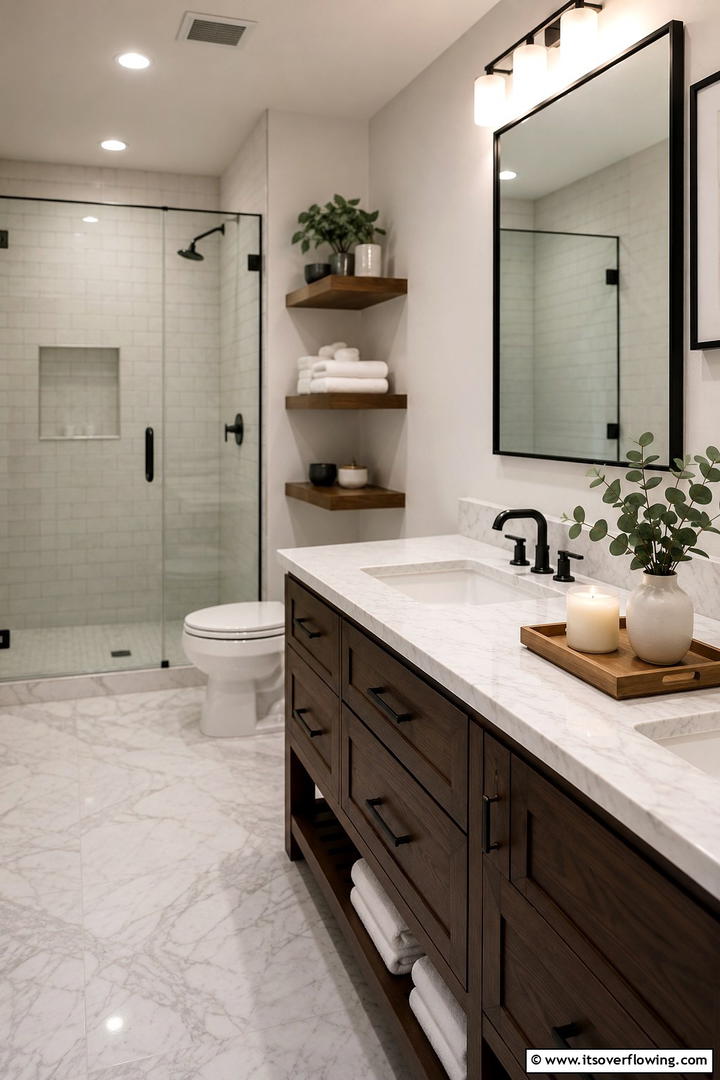Bathroom Spa Moment - 50 Minimalist Fall Decor Ideas to Upgrade Spaces Now