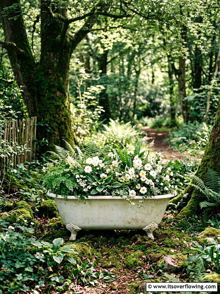 Bathtub Garden - 25 reusing old things ideas for container garden