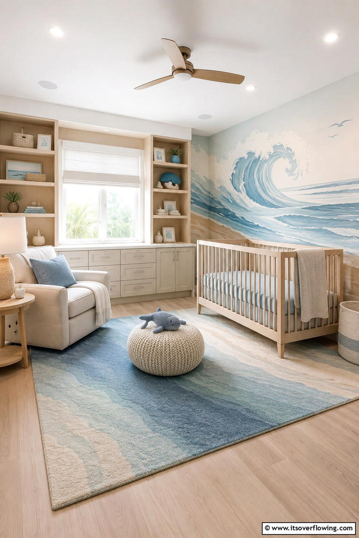 Beach Bliss - 30 Ocean-Themed Nursery Ideas for a Serene Baby Room