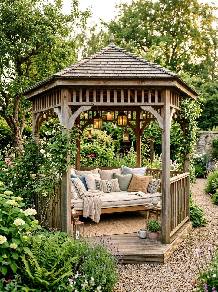 Beach theme hammock stand - 25 backyard decorating ideas with coastal accents
