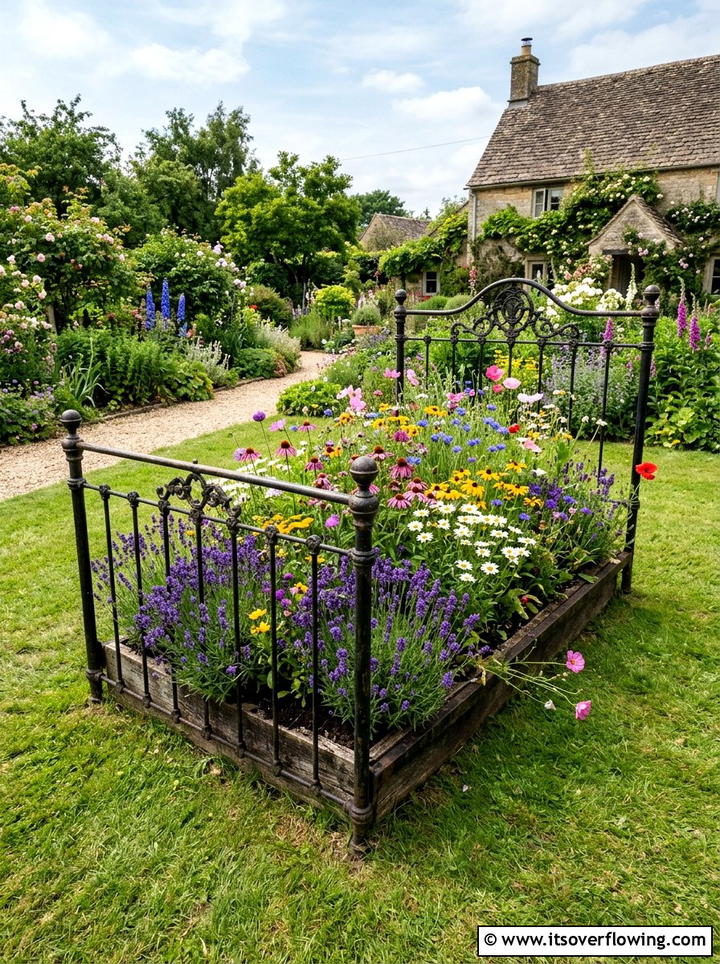 Bed Frame Garden - 25 upcycled garden ideas for tiny yards