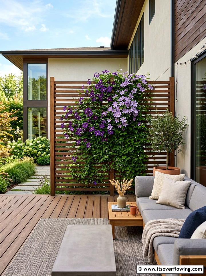Bed Slat Wall Trellis - 25 upcycled garden ideas with trellis walls