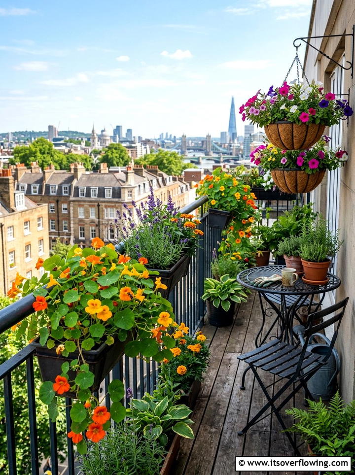 Bee friendly balcony garden - 25 small garden ideas with pollinator plants