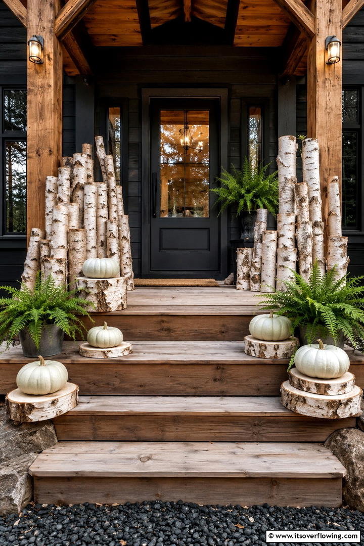 Bench Seating with Pillow Layers Porch - 50 Fall Porch Decor Ideas for Welcoming Outdoor Spaces