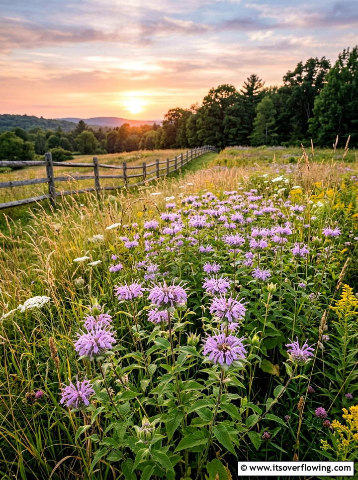 Bergamot wildflower patch - 25 garden ideas for clay soil