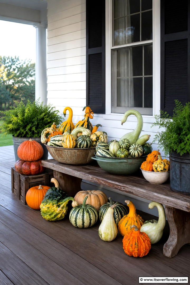 Berry Branch and Bittersweet Vine Porch - 50 Fall Porch Decor Ideas for Welcoming Outdoor Spaces
