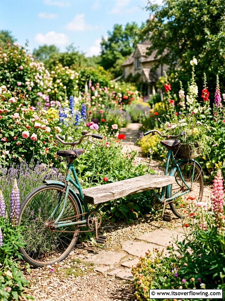 Bicycle Bench - 25 reusing old things ideas for benches