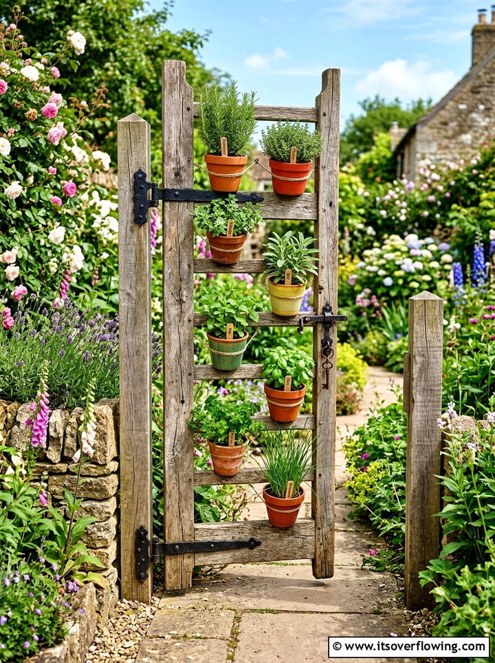 Bicycle Wheel Garden Gate - 25 reusing old things ideas for gate decor